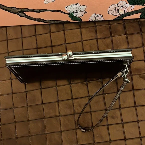 Pelle Studio bronze leather mini clutch wristlet - Picture 11 of 15